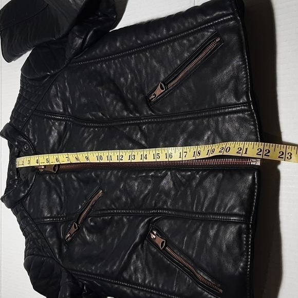 Moto jacket Vegan leather Black color MARC N.Y ANDREW MARC - Picture 10 of 14